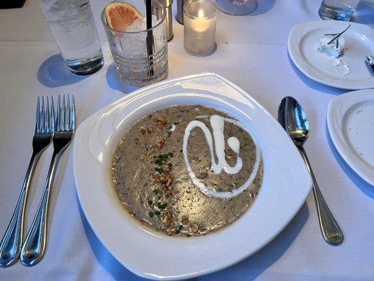 Mushroom soup. A must