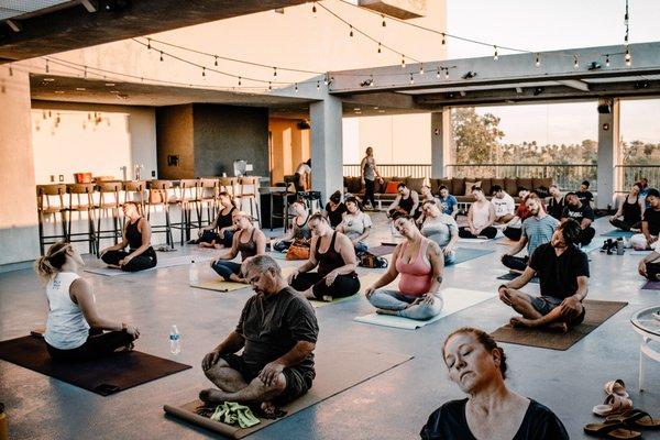 Sunset Rooftop Yoga