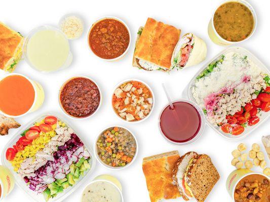 Soup, Salads and Sandwiches.