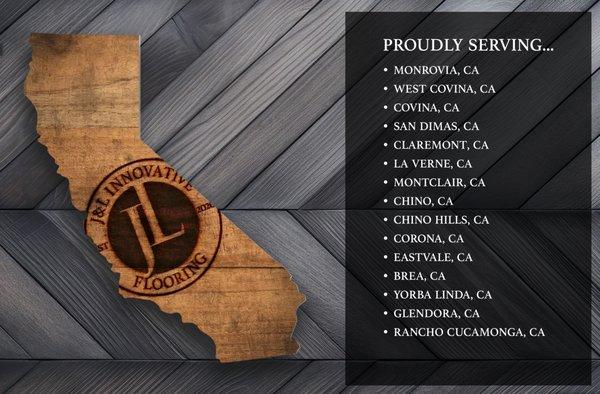 The areas we service