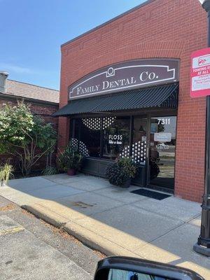 Front of the worst dentist office ever.