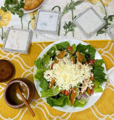 Chicken Cutlet and Mozzarella Tossed Salad