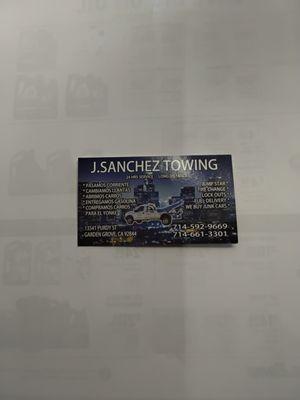 J Sanchez Towing