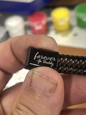 Precision jewelry engraving.