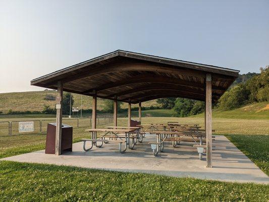 Picnic shelter at Motor Mile Park, Christiansburg