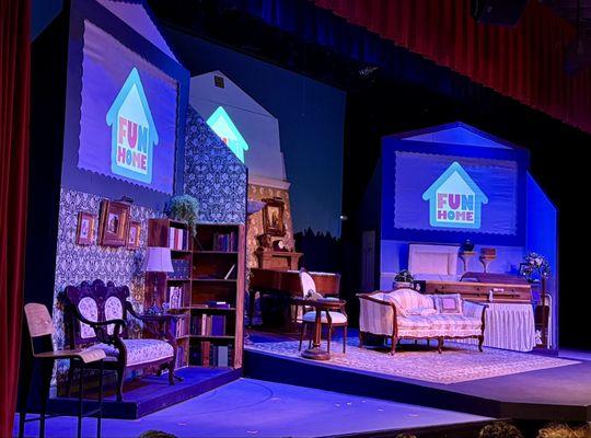 Stage setup for Fun Home.