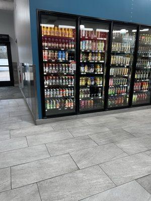 One of many drink refrigerators
