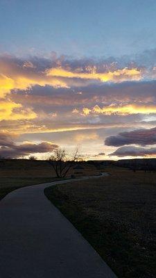 A spectacular sunset