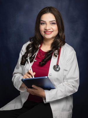 Suja Shenoy MD owner of Shenoy Primary Care in Midland Michigan. Now accepting patients.