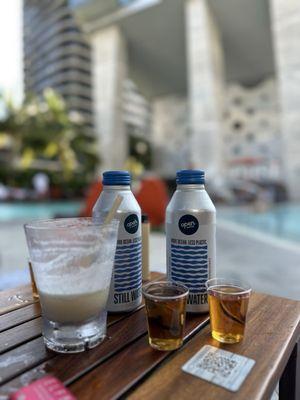 Pila colada & whisky shot