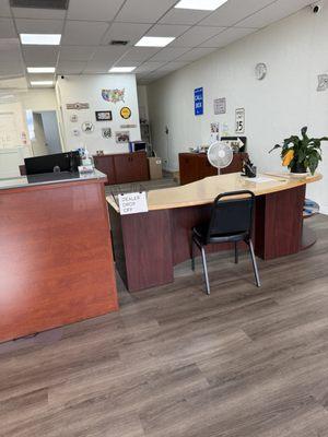 Right when you walk in