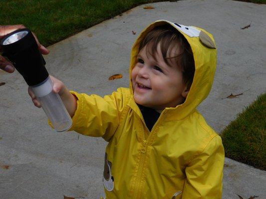 Yes! We go outside to play on rainy days - no TV's for us!
