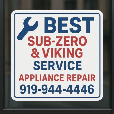 Sub-Zero,Wolf, Viking Appliance Repair Service