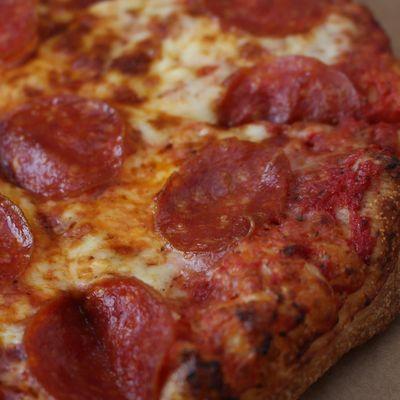 Our classic pepperoni pizza! See more photos on our Facebook (Pisanello's Pizza Pemberville) & Instagram pages (@pemberville_pisanellos)!