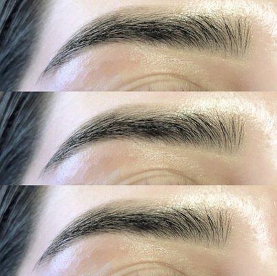 Eyebrow shaping