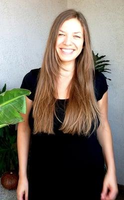 Organic honey colored highlights and long layers, my hair looks and feels great!