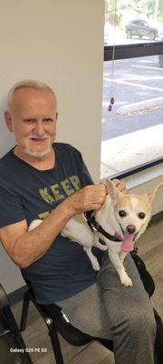 Miss Ginger left with great service and is feeling better thanks Dr Soto