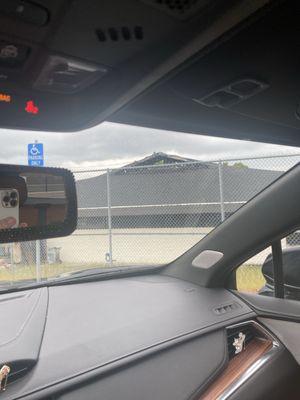 Some of the fire damage from yesterday