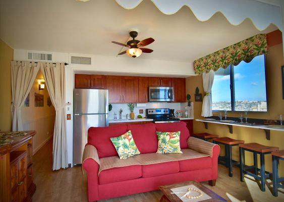 Golden dream cottage living room
