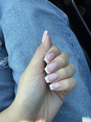 TAP build on gel French tip