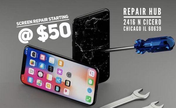 iPhone repairs starting @ $50!