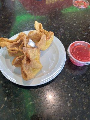 The crab raccoon with sweet and sour sauce