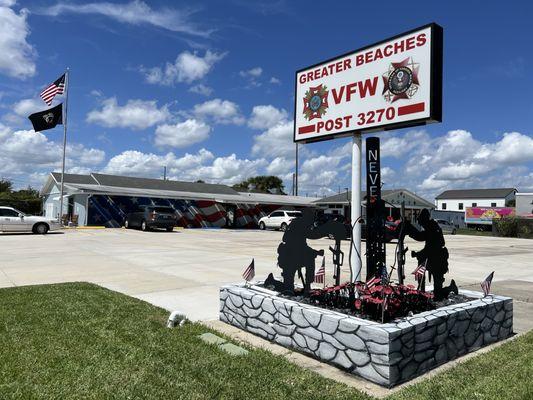 For those who served in our wars. A place where everyone knows your name.