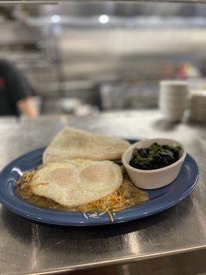 Green Chile Pork & Eggs