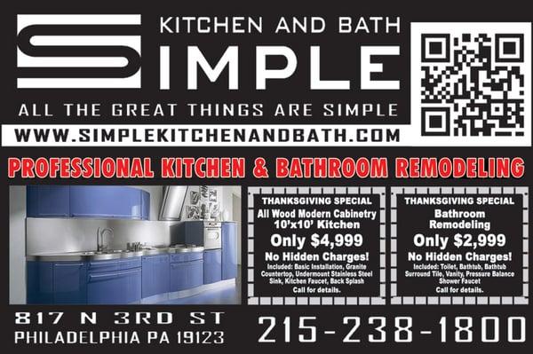 Simple Kitchen & Bath