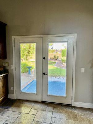 15+ year old French doors that were sticking and ready for replacement.