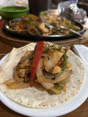 Chicken And Shrimp Fajitas