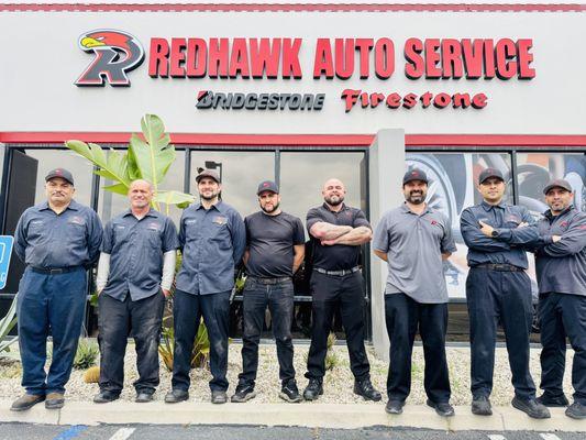 Meet the hardworking team at Redhawk Auto Service! From repairs to customer care, we're here to provide expert service every day.