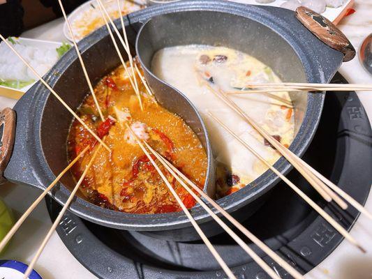 Spicy and bone broth