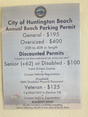 City of Huntington Beach Parking Permit Processing Center