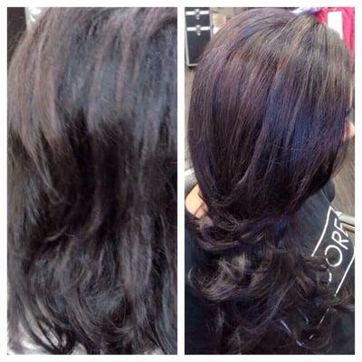 Hair done by Stacey just putting up a picture of Salma T hair think it's only fair considering