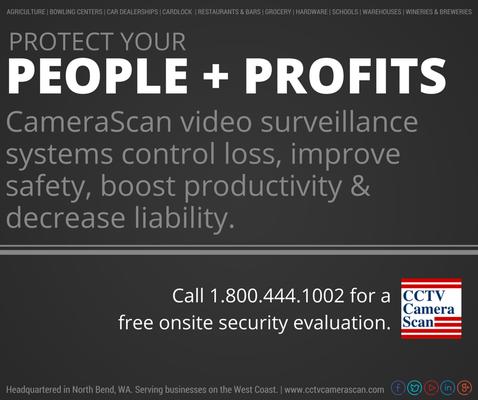 Protect your people and profits with CameraScan video surveillance.