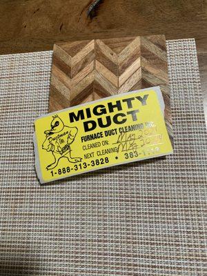 Mighty Duct Cleaning