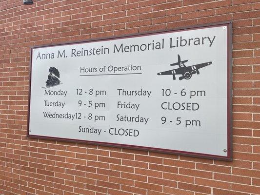 Anna Reinstein Memorial Library