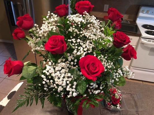 Rose bouquets and corsage!