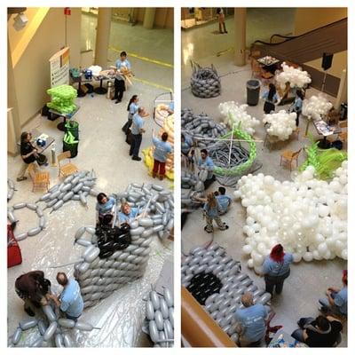 Balloon Manor building in progress - day 1