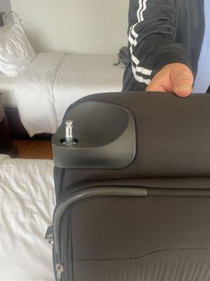 Here is the broken wheel; less than three days after purchase!