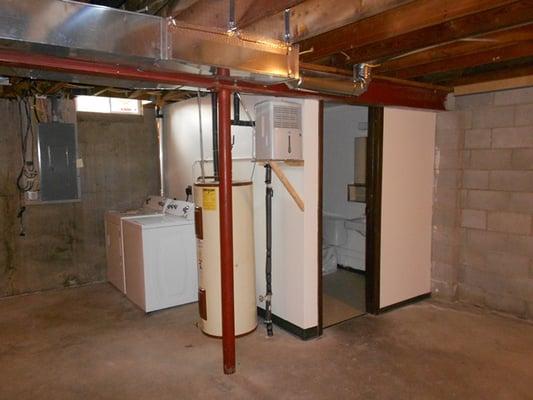 Basement with Washer & Dryer included in each unit