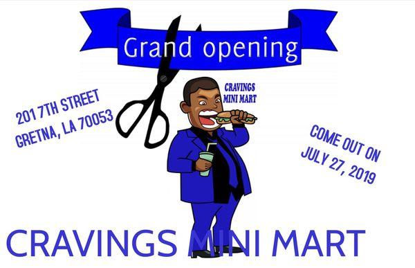 We're open now. But come join us July 27, 2019 for the Grand Opening!!