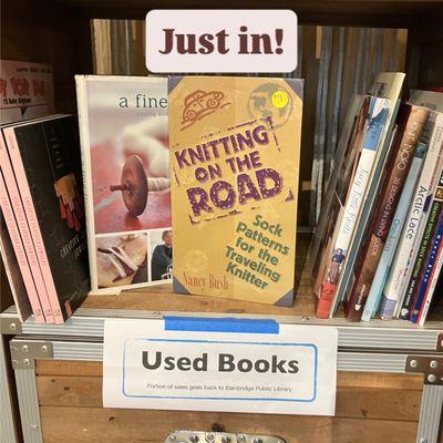 A portion of used book sales go back to support the local library!