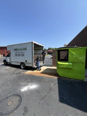 Curbside junk removal services