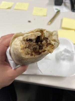 Carne asada burrito