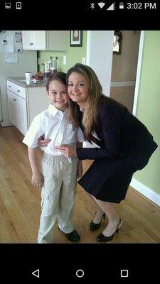 My son and I reunited after being apart for a year.