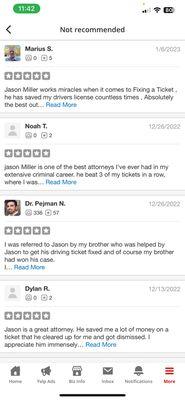 Here are some more 5 star reviews that Yelp has hidden