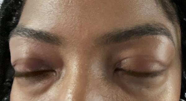 Brows after the service
