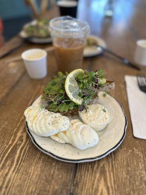 Avocado Toast with extra eggs
